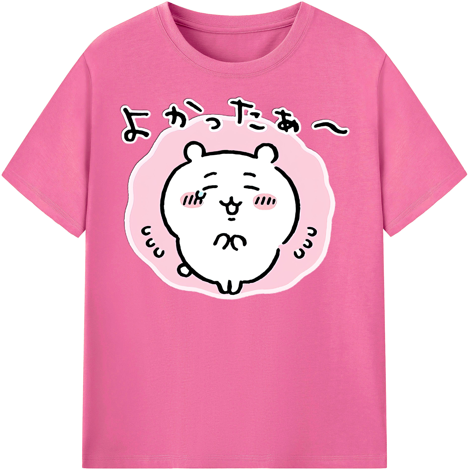 （画像用） ちいかわ ちいかわ Chii-kawa chiikawa レディースカジュアルプリントTシャツ（綿100％）